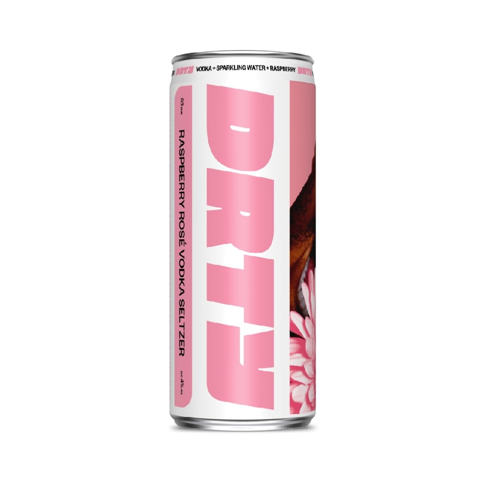 DRTY Raspberry Rosé Vodka Seltzer 330ml