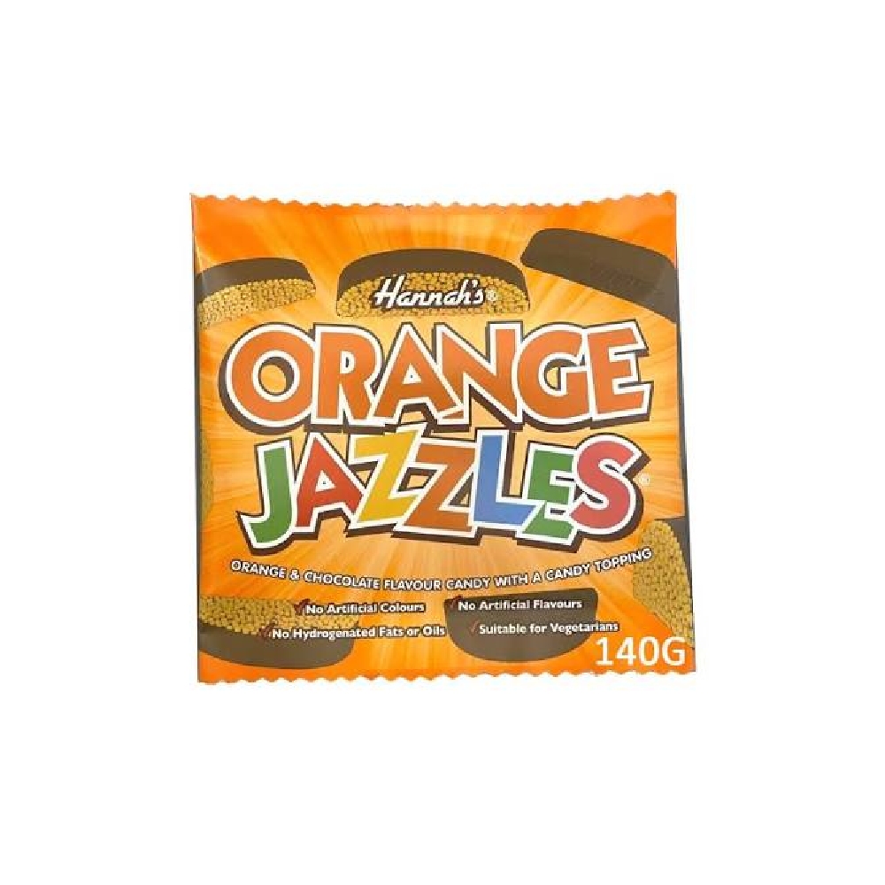 Hannah's Orange Jazzles 140g