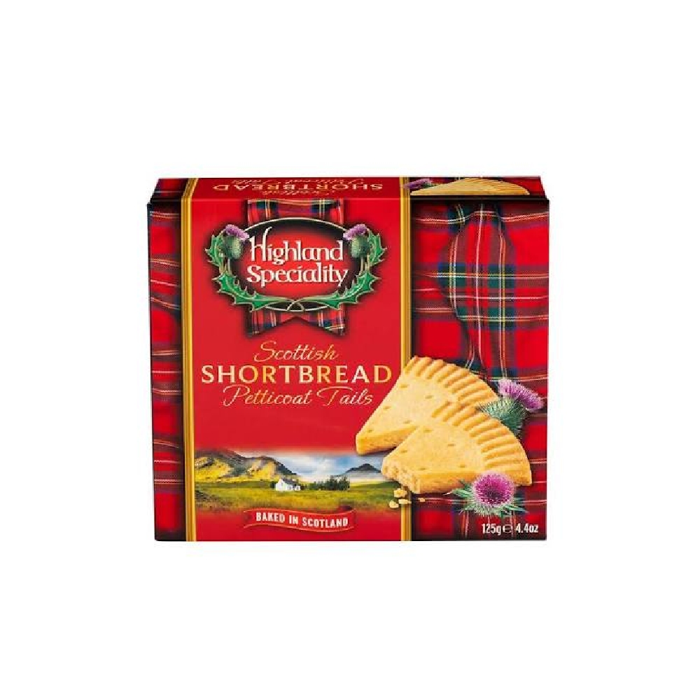Highland Scottish Shortbread 125G Petticoat Tails
