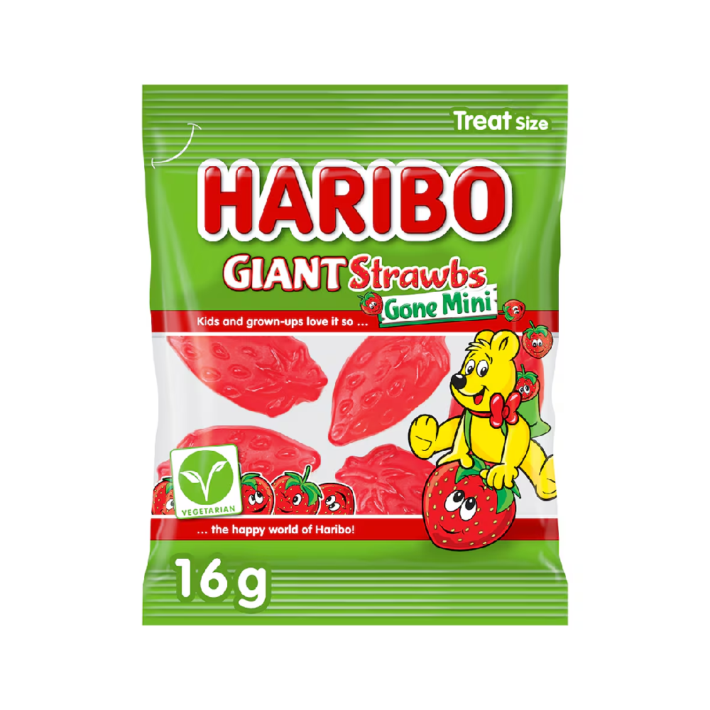 Haribo Giant Strawbs 16g