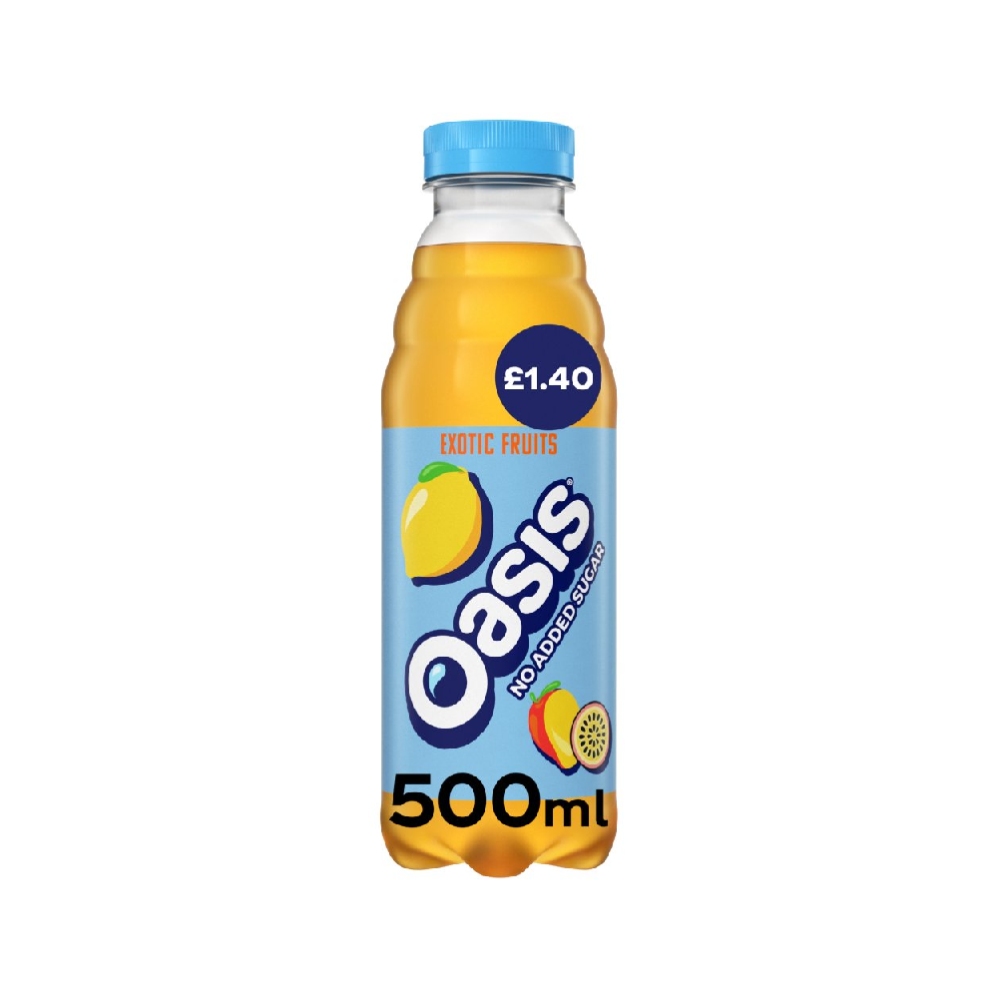 Oasis No Added Sugar 500Ml Exotic Fruits