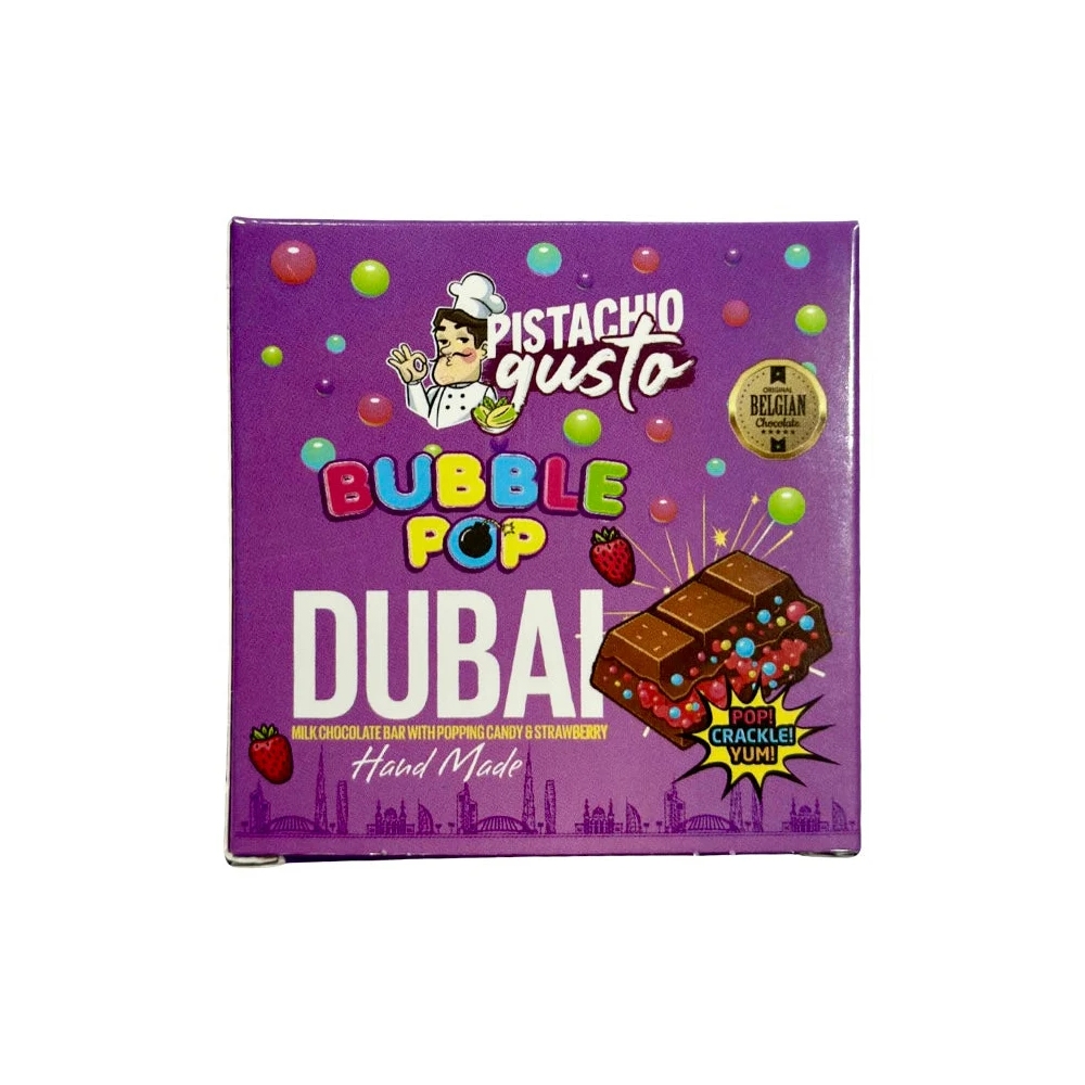Premium Dubai Chocolate Bubblegum 100g