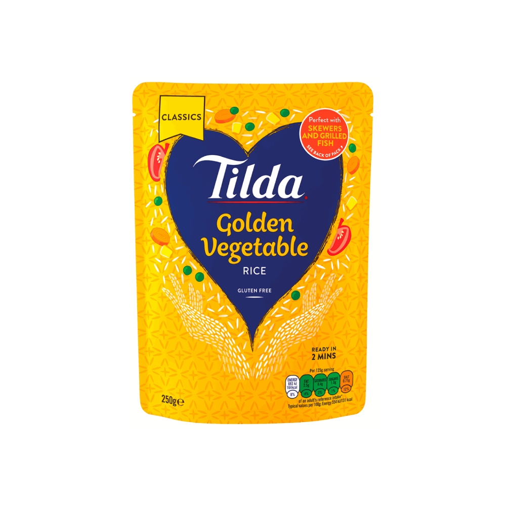 Tilda 250G Golden Vegetable Rice
