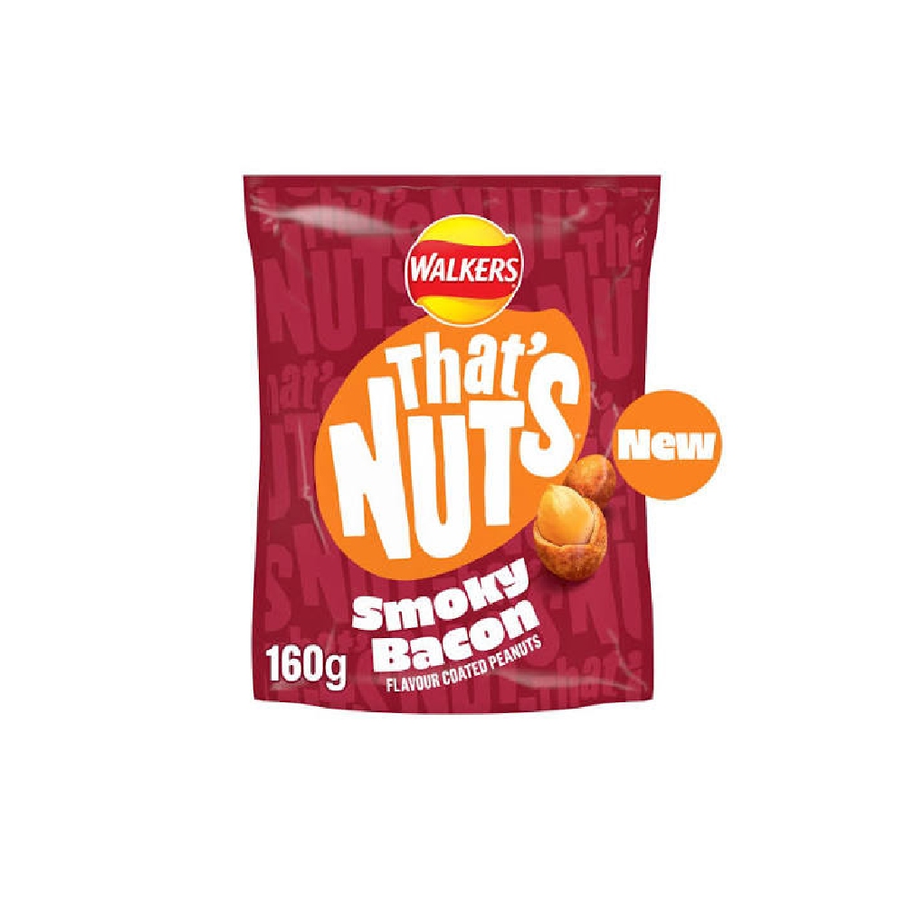 Walkers That'nuts Smoky Bacon 160g
